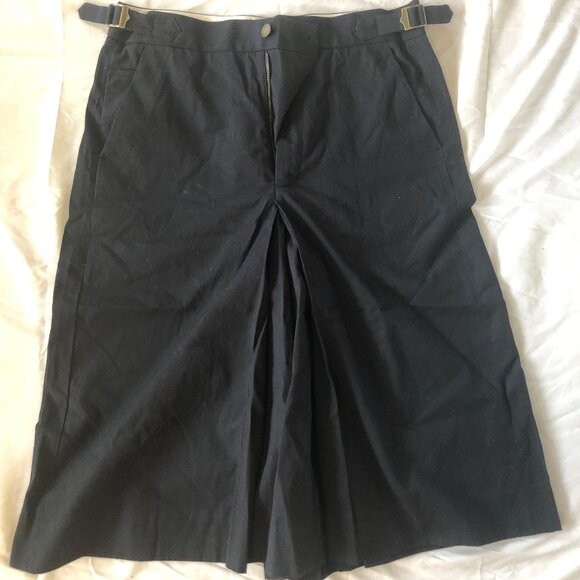 Banana Republic FBR Athletics Standard Fit Wide Leg Navy Blue Golf Pants Size 32 - Picture 1 of 4